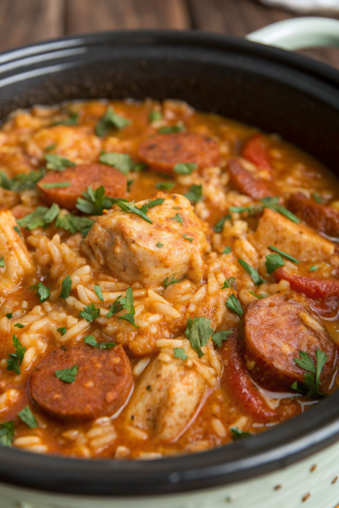 Slow Cooker Chicken Jambalaya Recipe