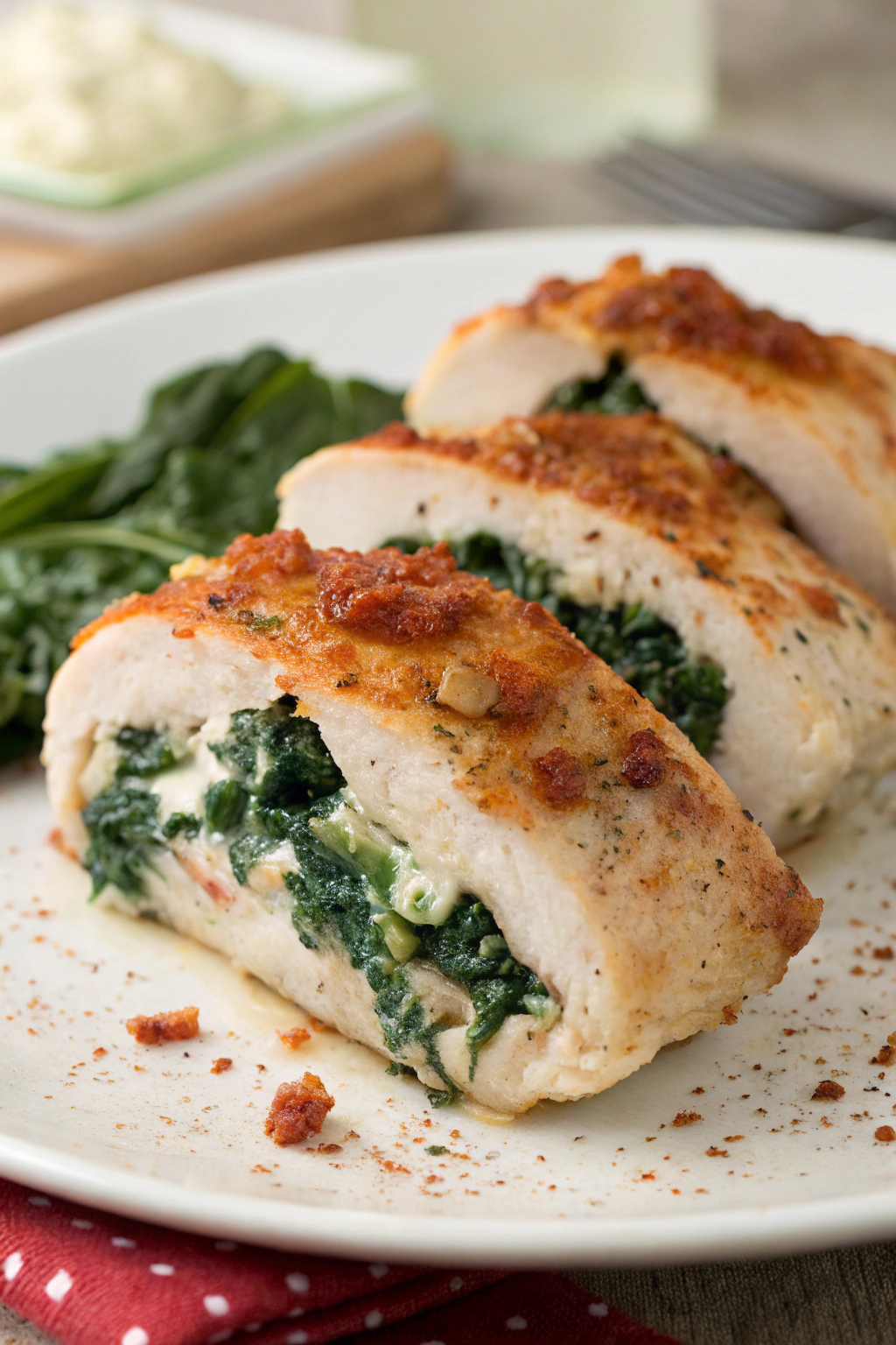 Spinach Stuffed Chicken Breasts Recipe
