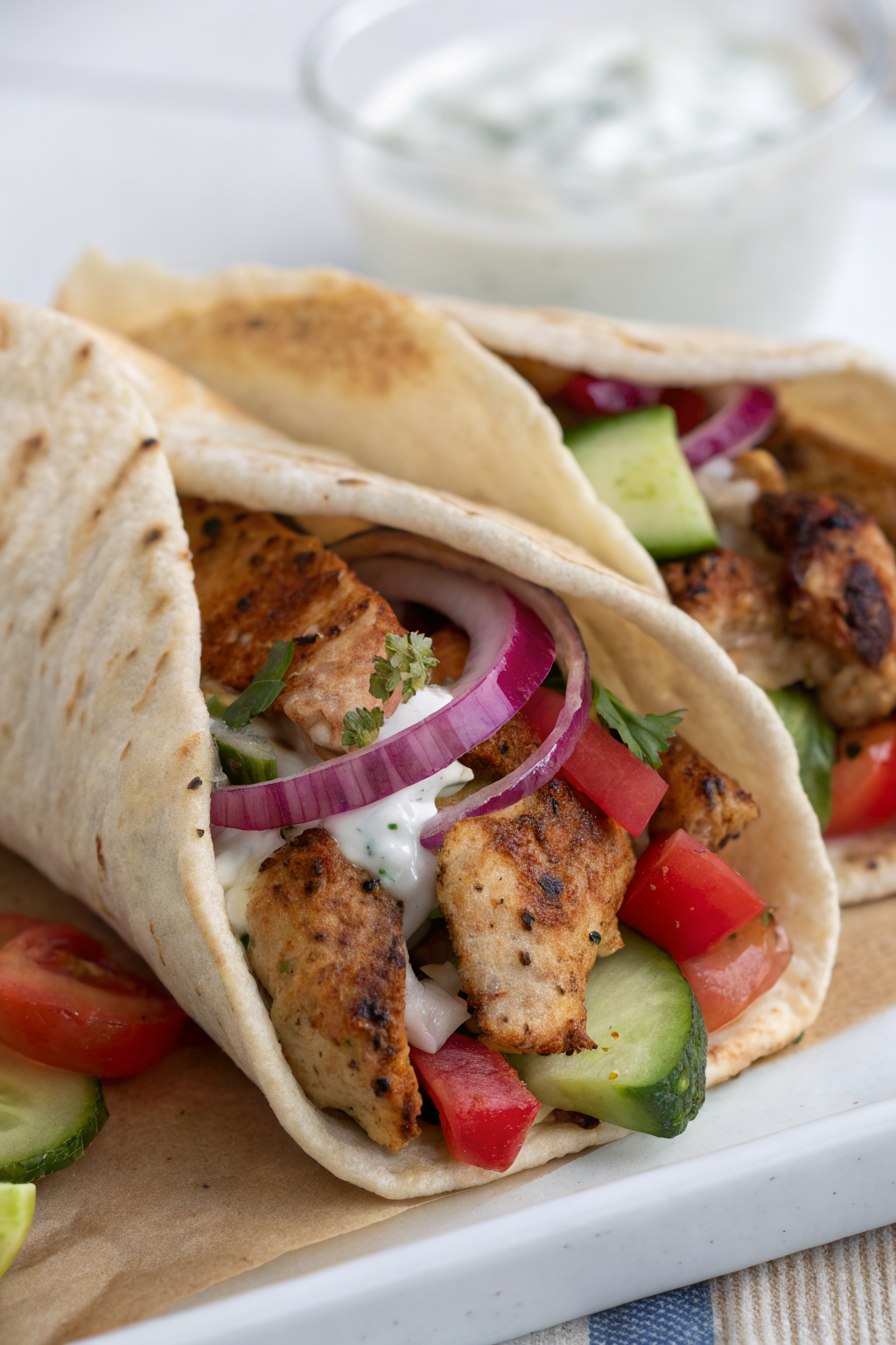 Authentic Greek Chicken Gyros Recipe