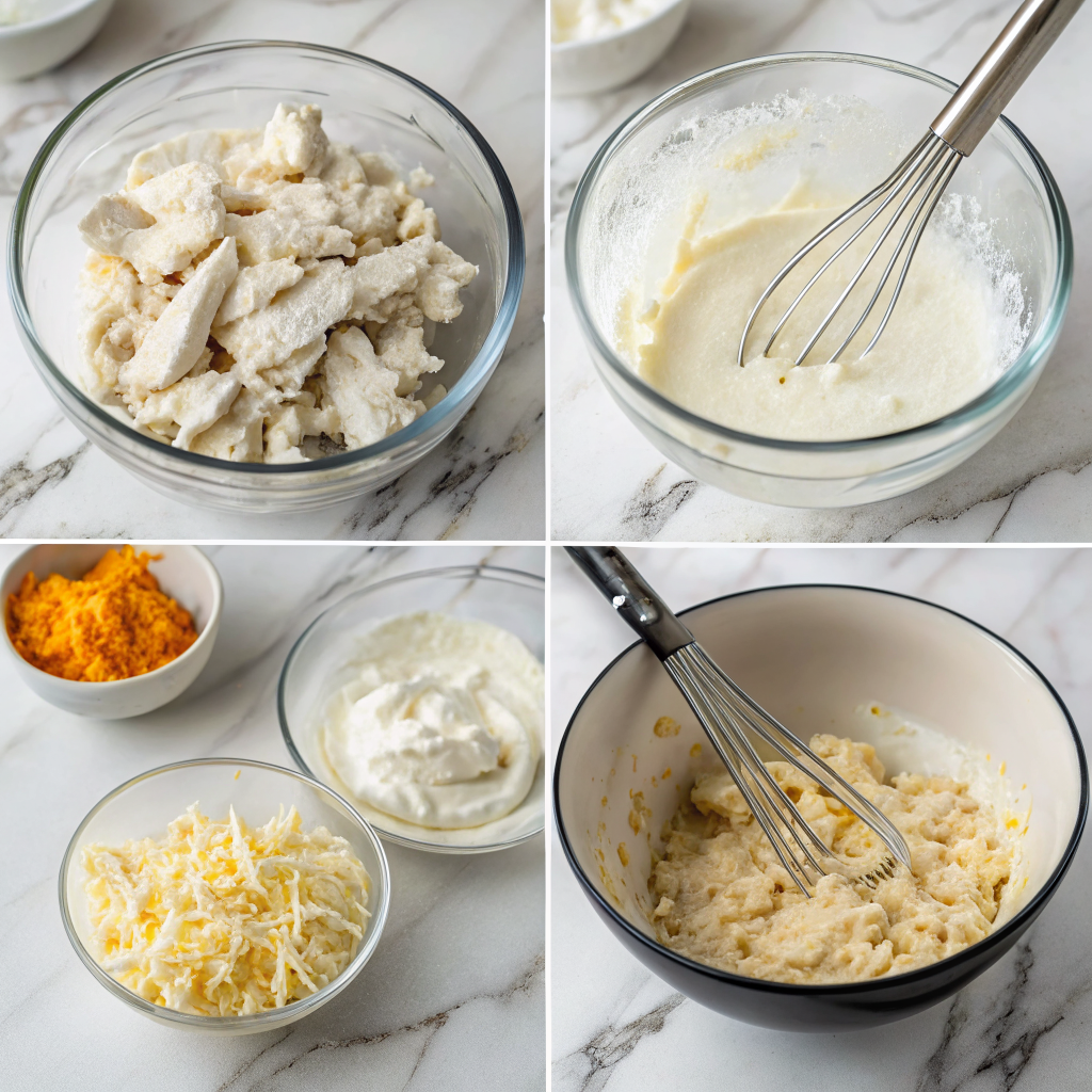 Blend the creamy protein base