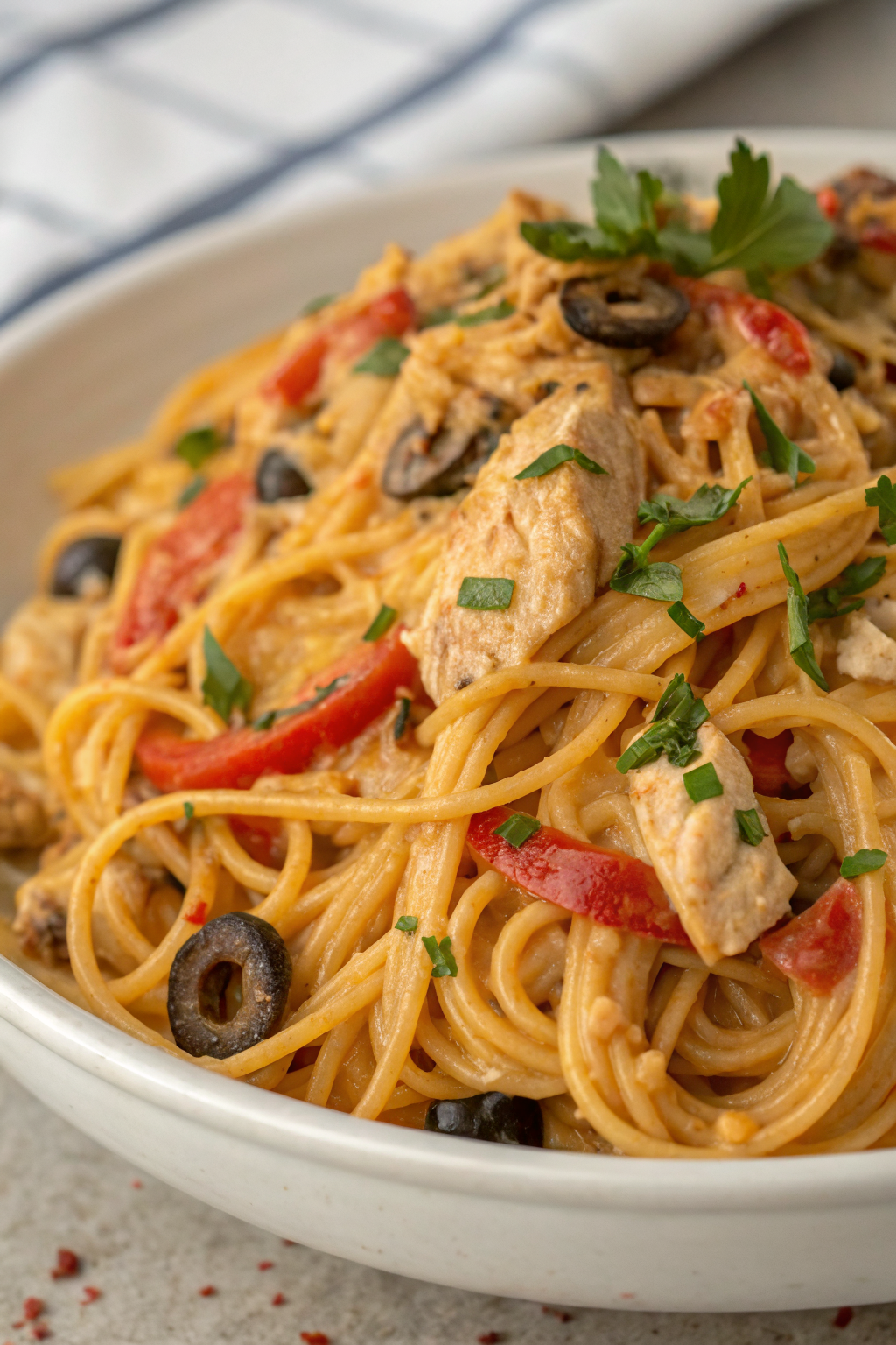 Classic Crockpot Chicken Spaghetti Recipe