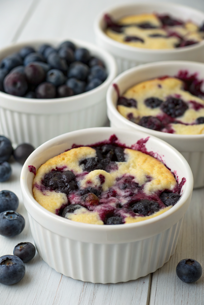 Creamy Baked Blueberry Cottage Cheese Bowls Recipe