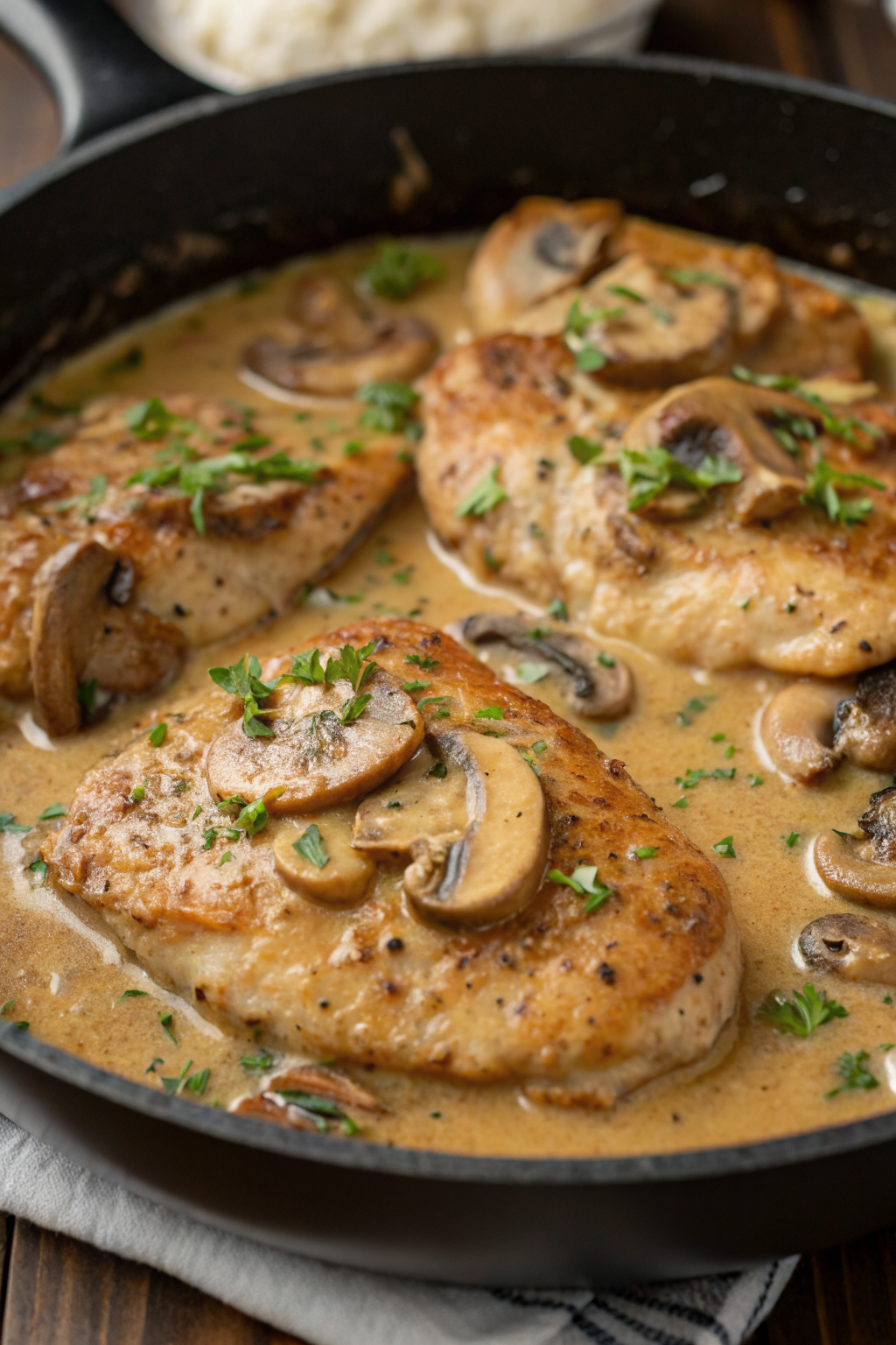 Creamy Mushroom Chicken Recipe