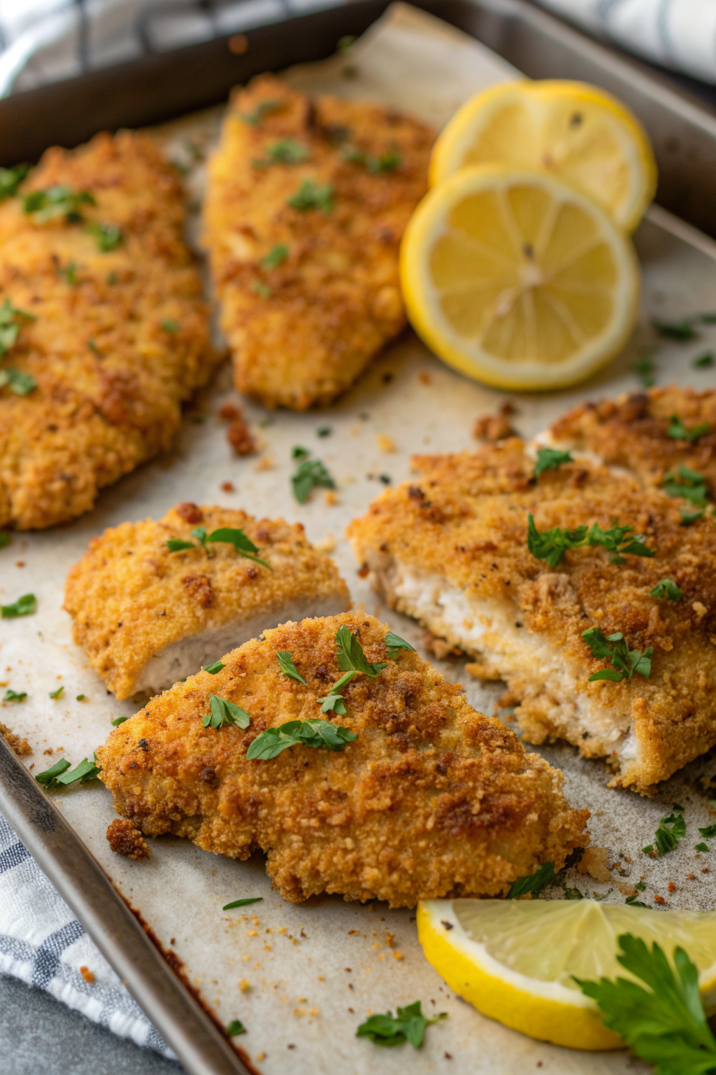 Crispy Oven Baked Chicken Cutlets Recipe
