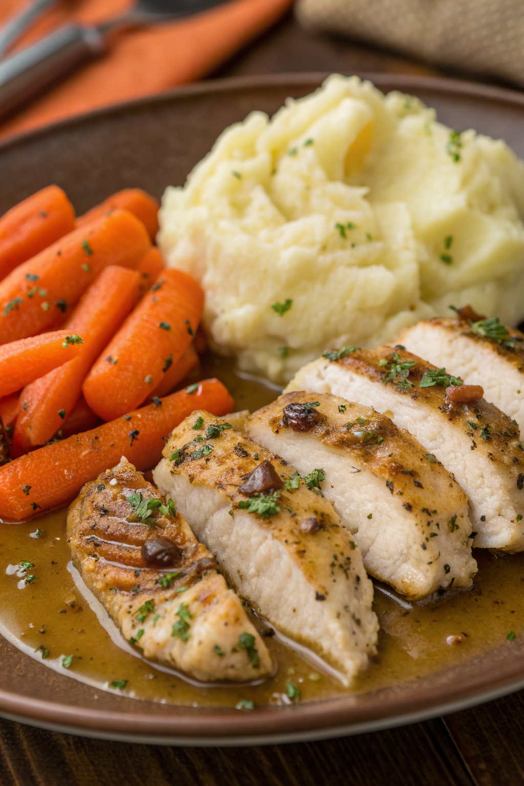 Garlic Herb Chicken with Creamy Mashed Potatoes