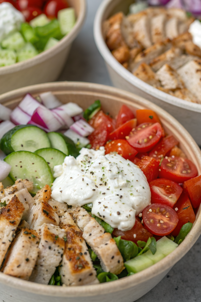 Greek Chicken Bowls Recipe