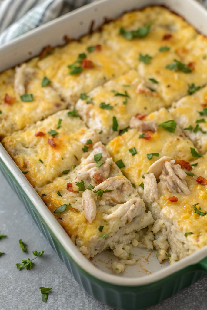 Healthy Chicken Cauliflower Rice Casserole Recipe