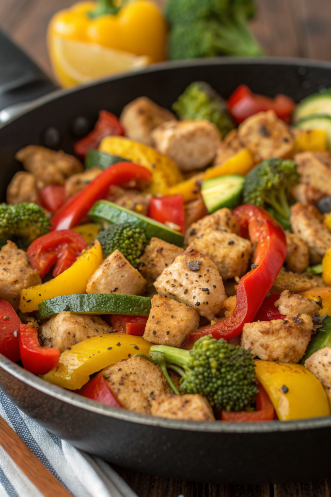 Healthy Chicken and Vegetable Skillet Recipe