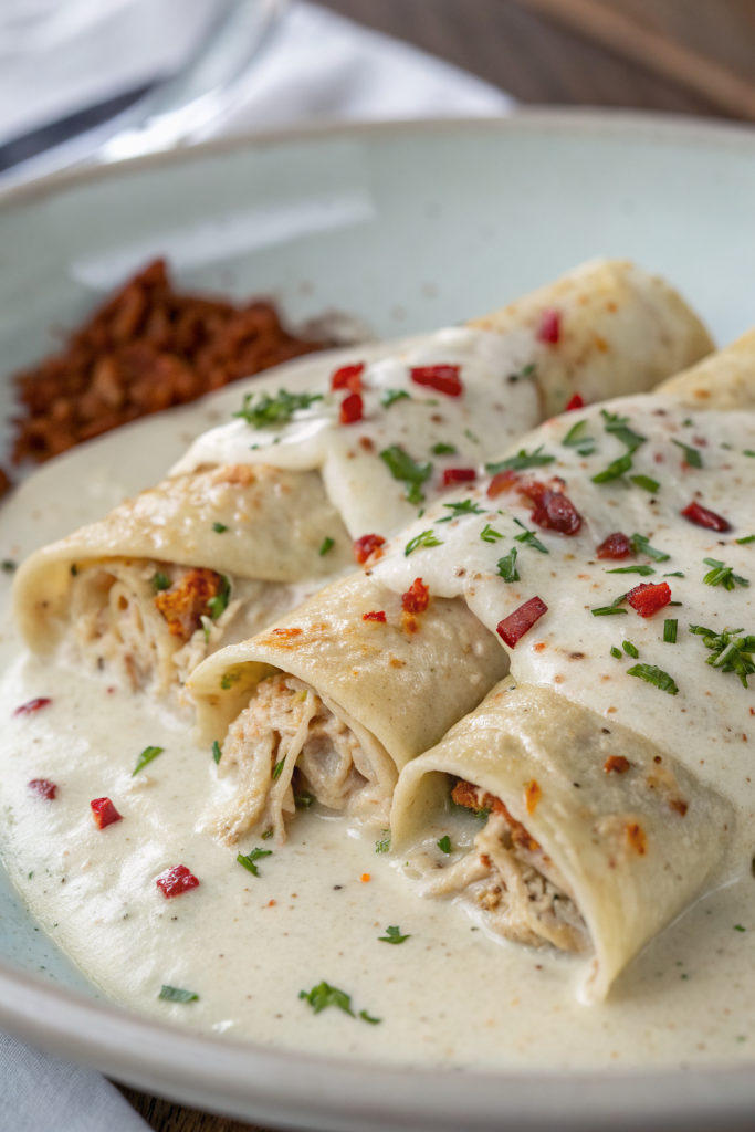 High Protein Chicken Enchiladas Recipe