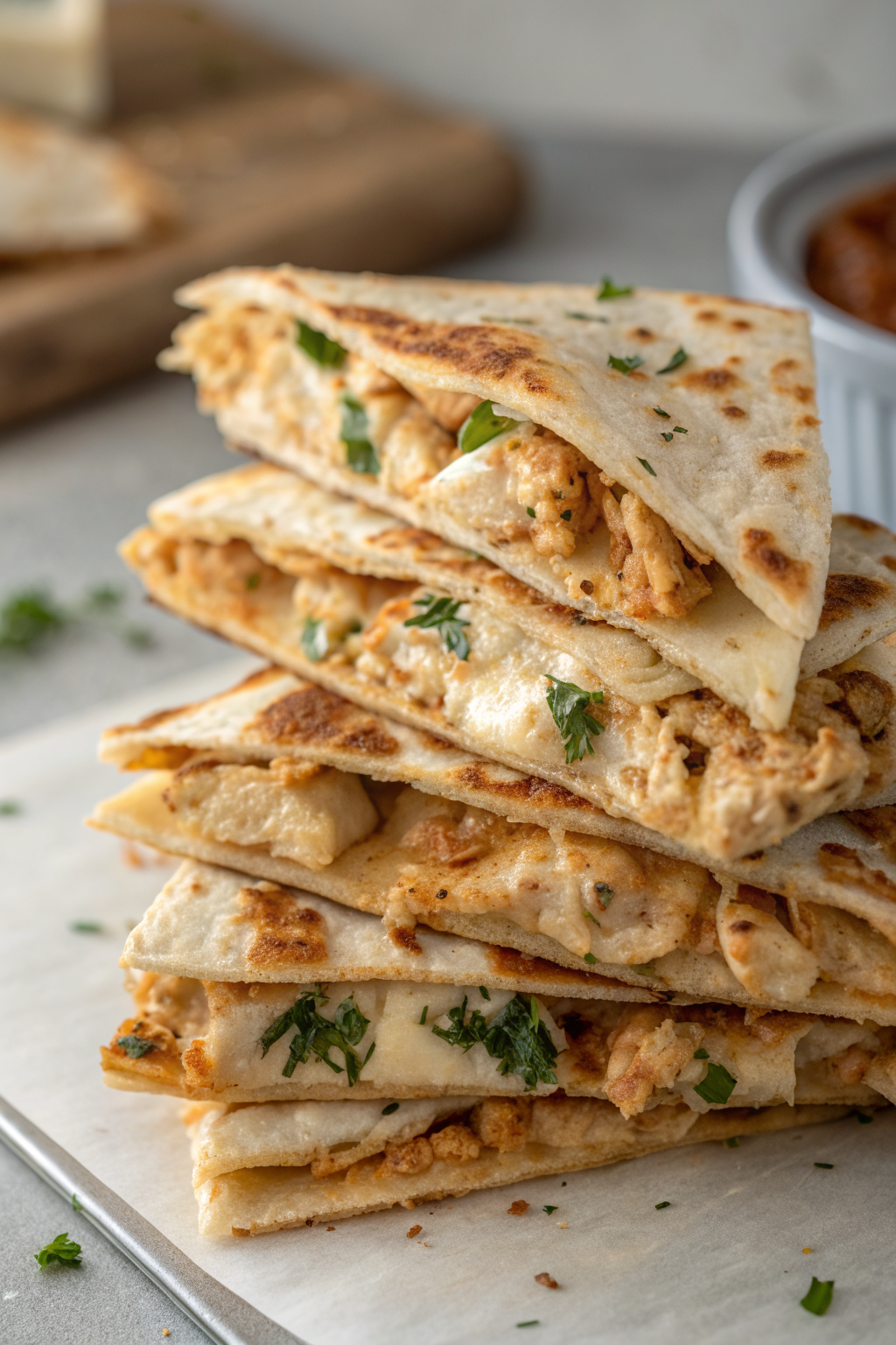 High-Protein Chicken Ranch Quesadilla Recipe