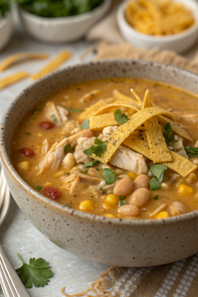 High Protein White Chicken Chili Recipe