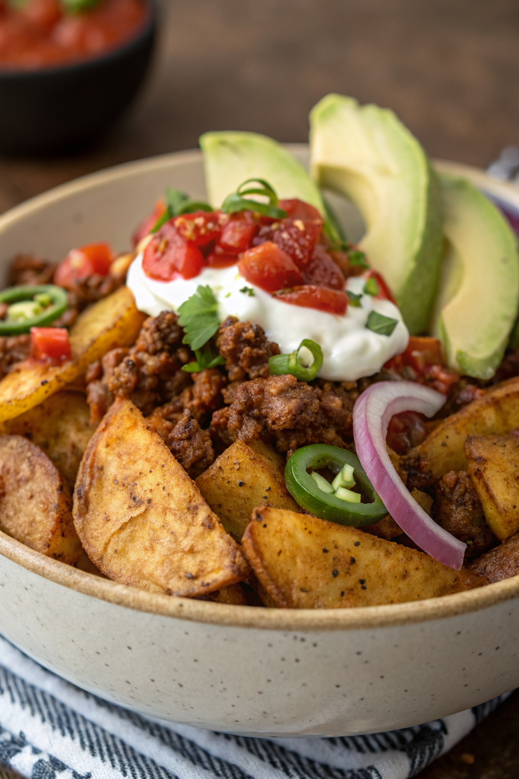Loaded Potato Taco Bowl Recipe