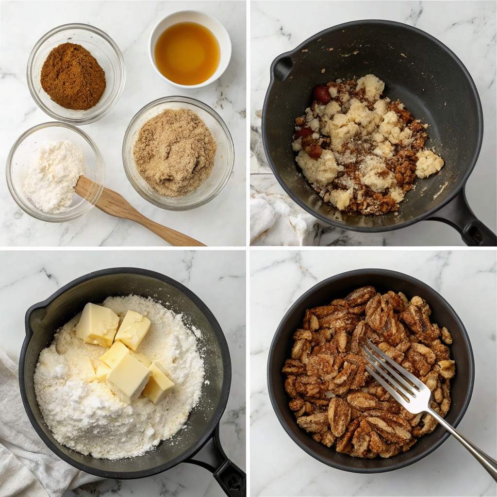 Pecan Crumble Process