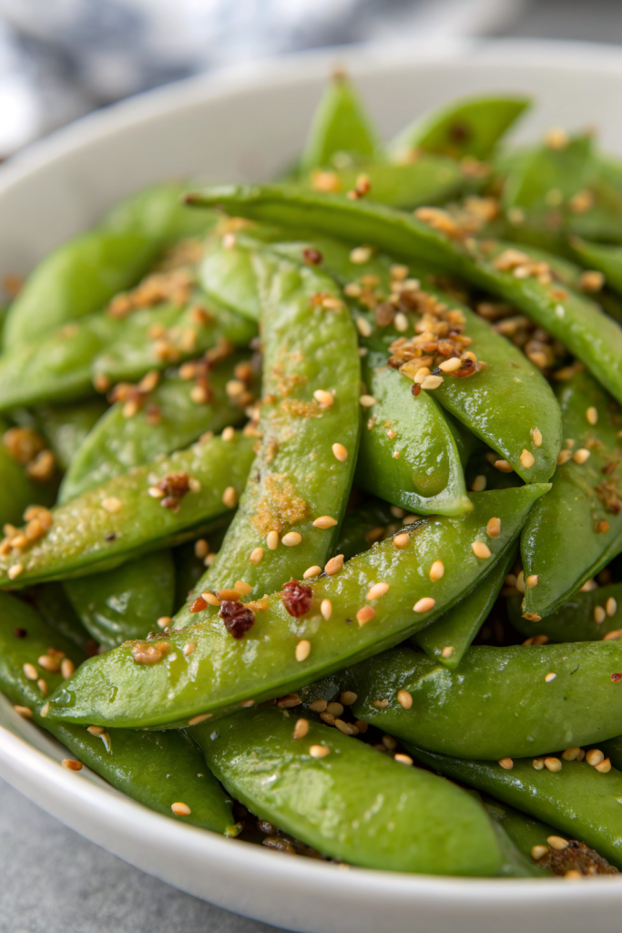 Sesame Ginger Snap Peas Recipe