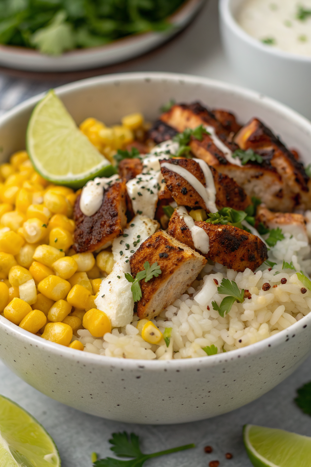 Tasty Street Corn Chicken Bowl Recipe