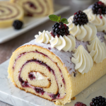 Blackberry Lemon Cake Roll Recipe