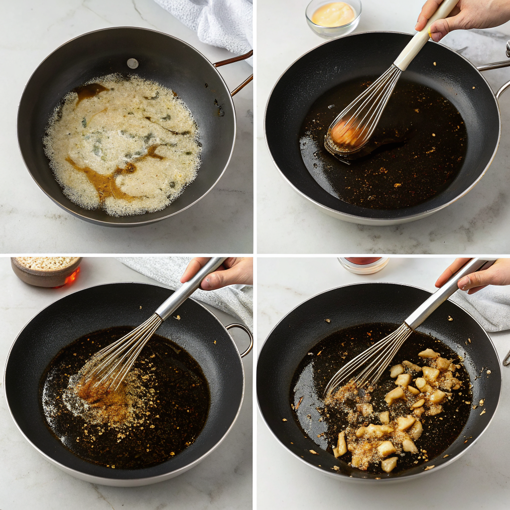 Build the creamy sauce