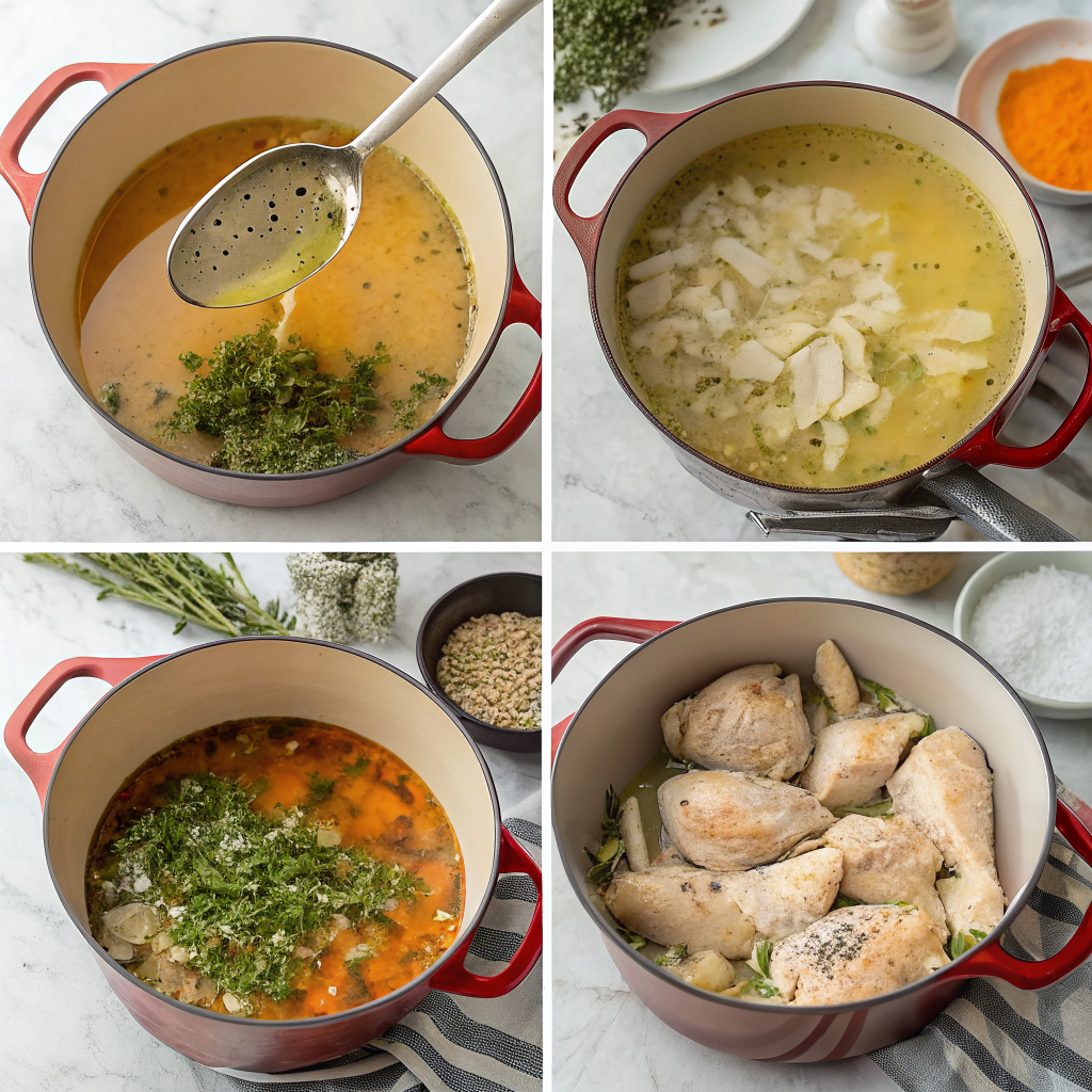 Build the flavorful broth