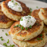 Cheesy Mashed Potato Pancakes Recipe