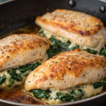 Cheesy Spinach Stuffed Chicken Breast Recipe