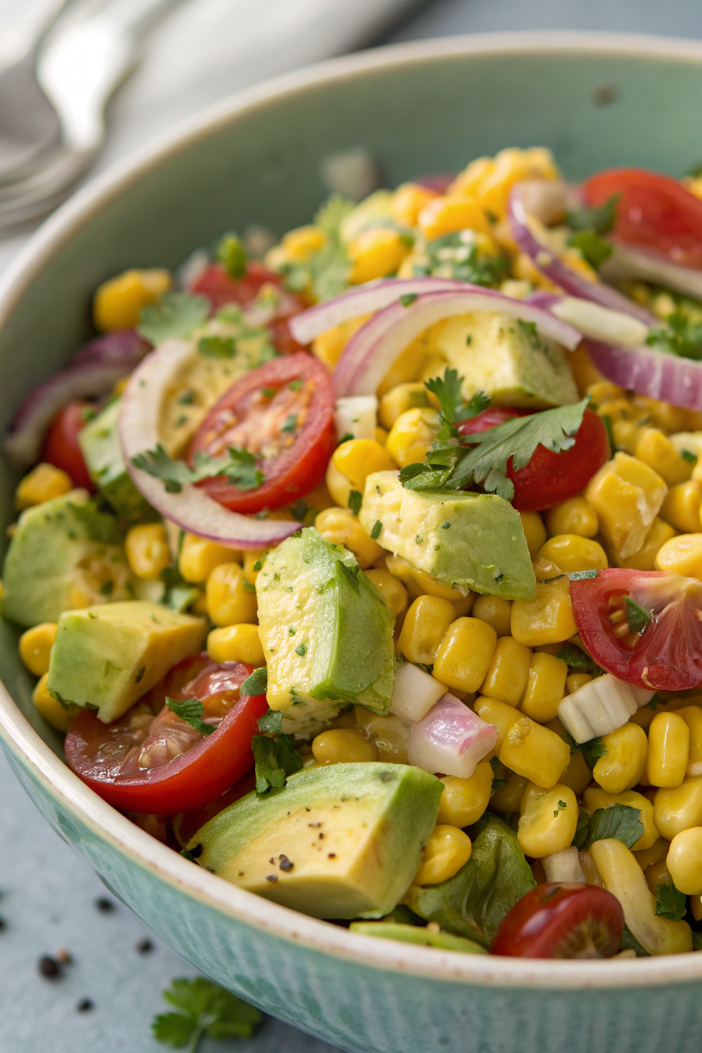 Corn Salad Recipe with Avocado