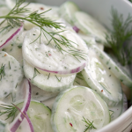 Creamy Cucumber Salad Recipe