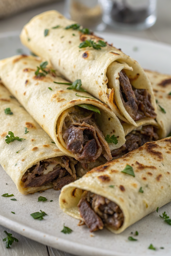 French Dip Tortilla Roll Ups Recipe