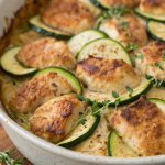 High Protein Chicken Zucchini Bake Recipe