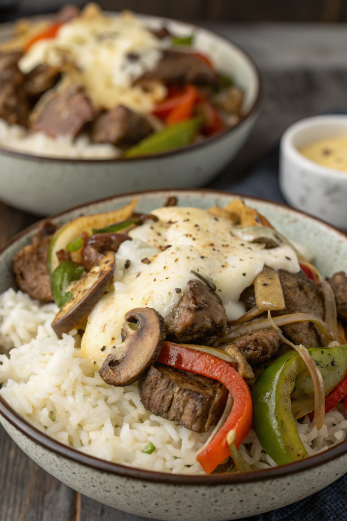 Philly Cheesesteak Bowls Recipe