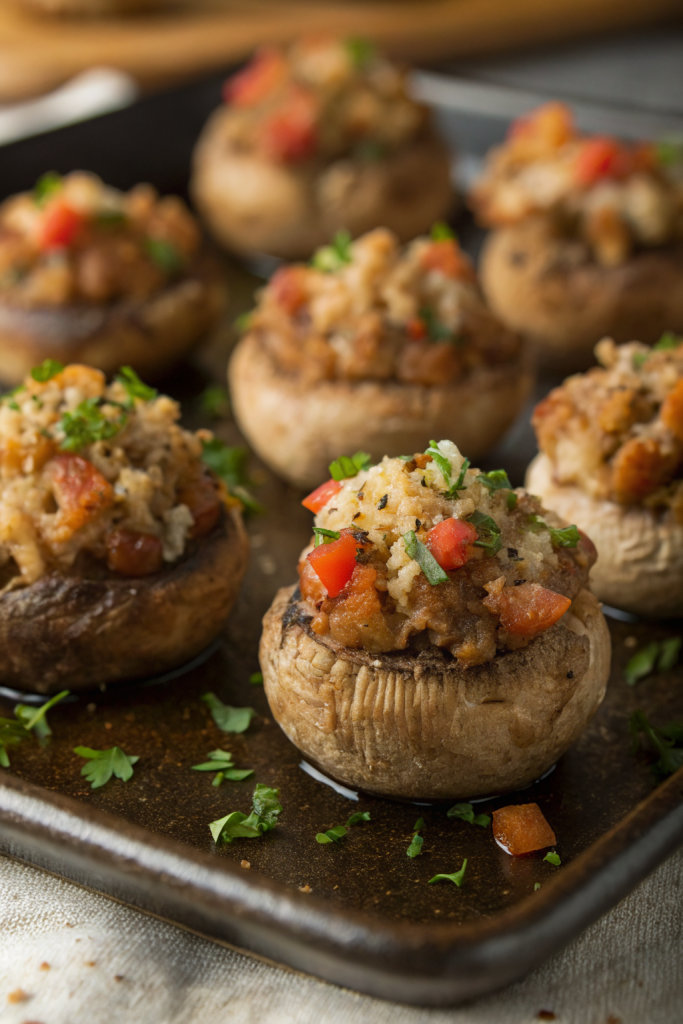 Sausage Stuffed Mushrooms Recipe