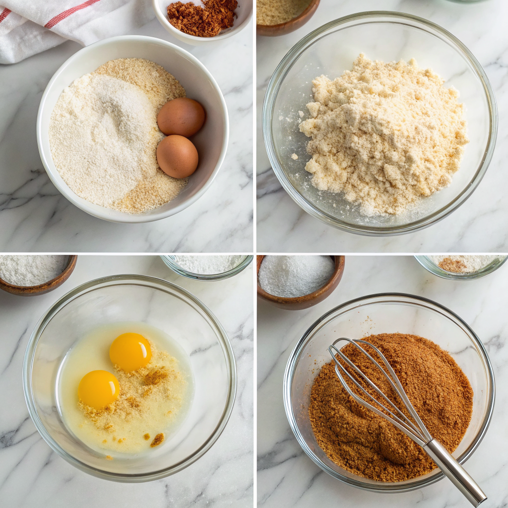 Set up the breading station