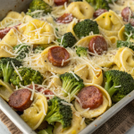 Sheet Pan Broccoli Tortellini Bake Recipe