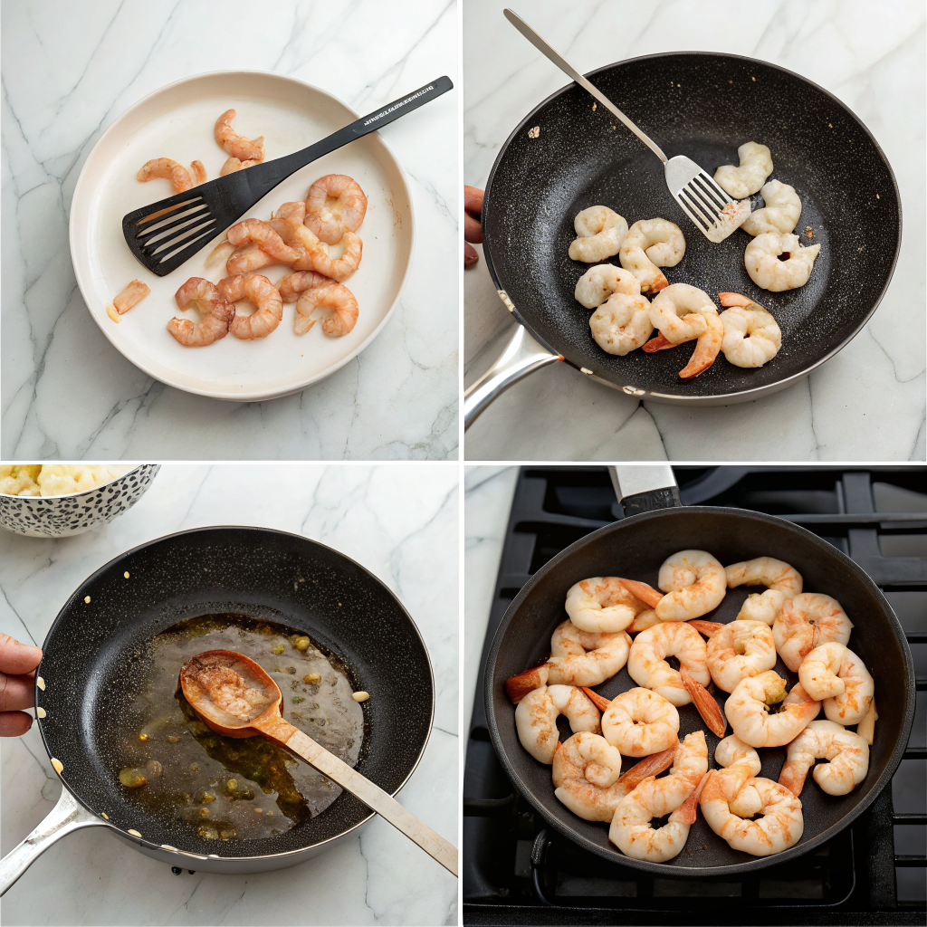Shrimp Cooking Process