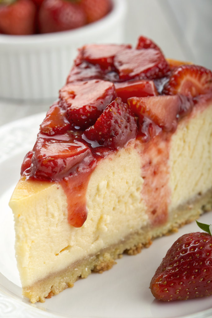 Strawberry Cheesecake with Strawberry Topping