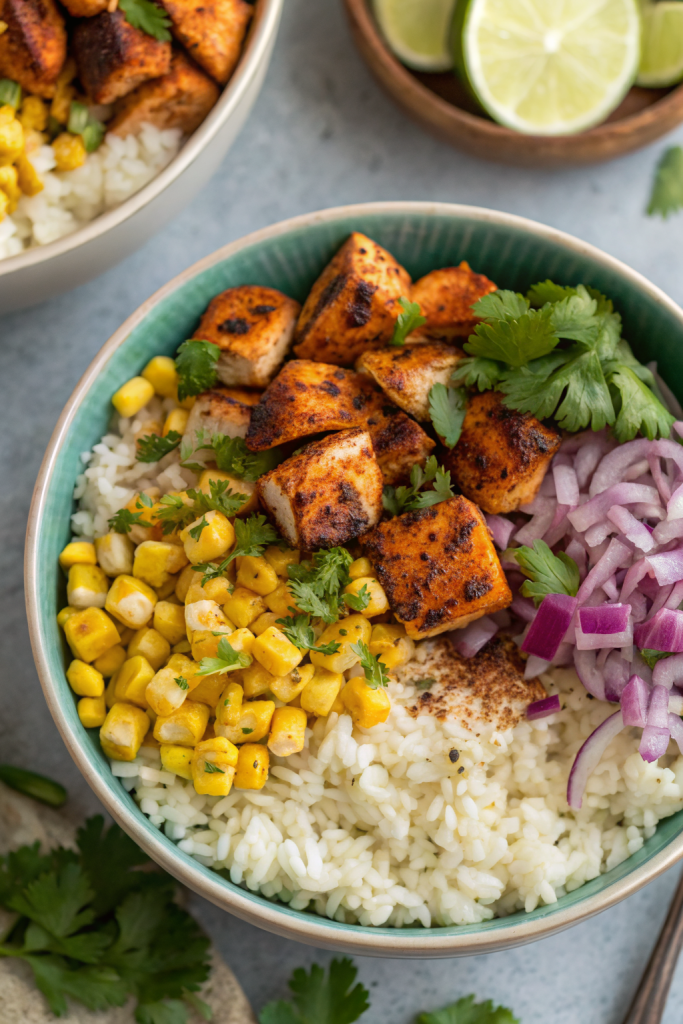Street Corn Chicken Bowls Recipe