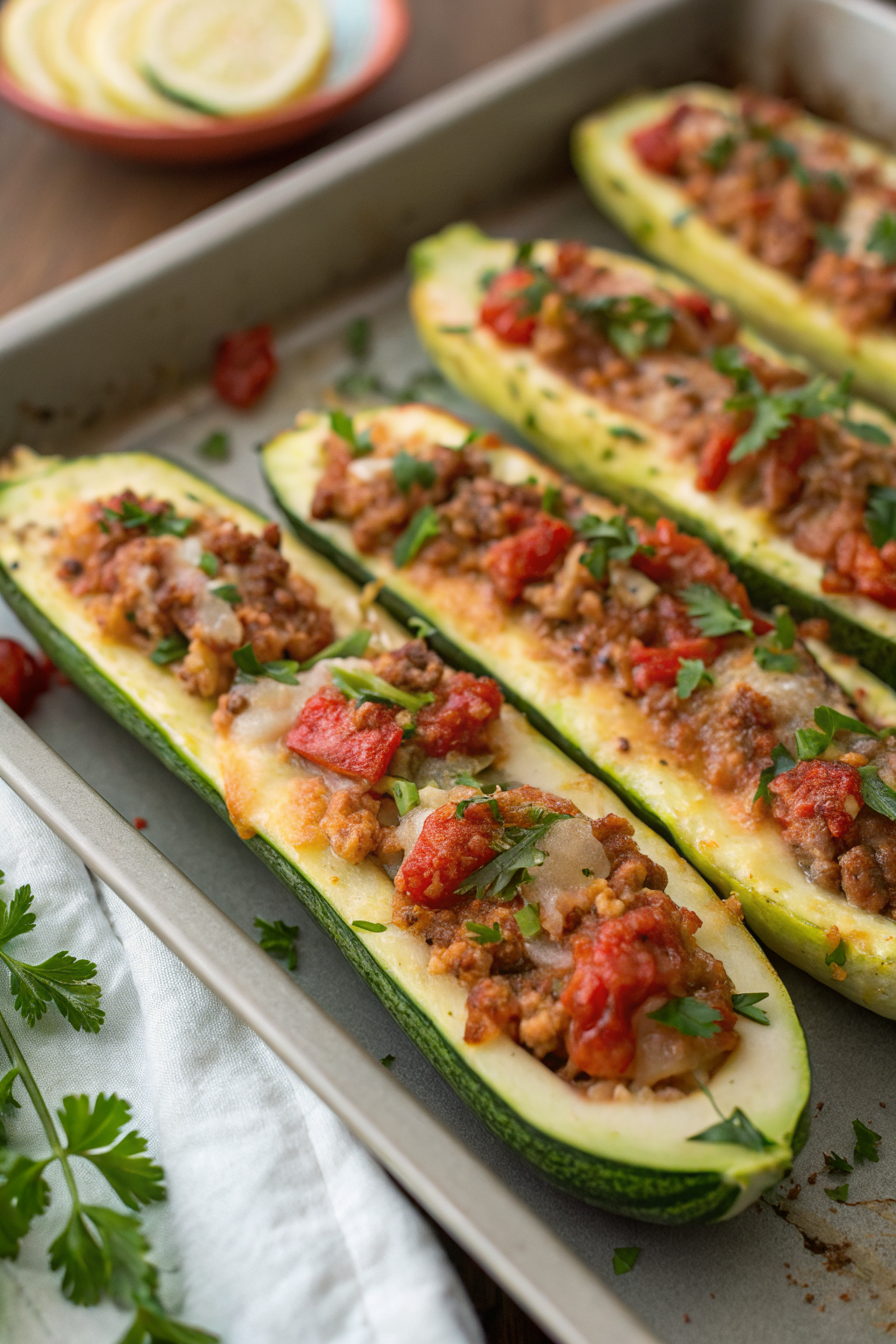Stuffed Zucchini Boats Recipe