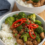 Sweet and Spicy Turkey Broccoli Bowls Recipe