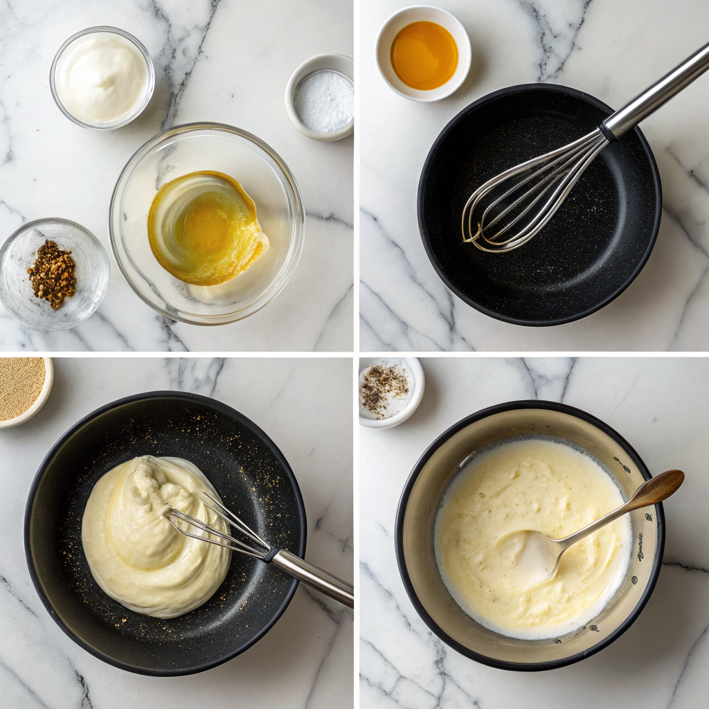 Whisk the dressing