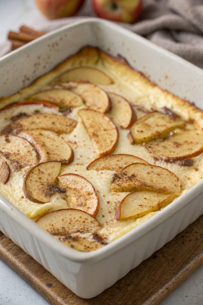 Apple Cinnamon Cottage Cheese Bake Recipe