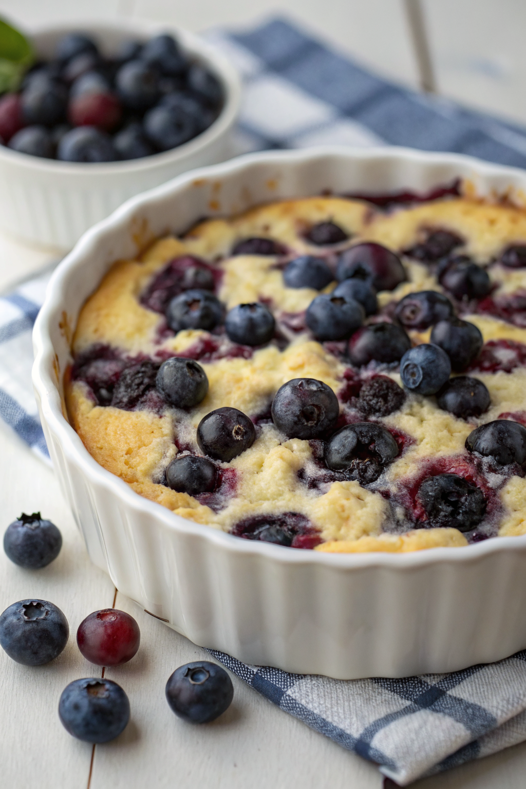Blueberry Cottage Cheese Breakfast Bake Recipe