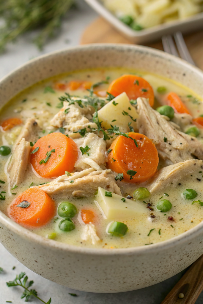 Creamy Chicken Pot Pie Soup Recipe