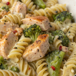 Creamy Rotisserie Chicken Broccoli Pasta Recipe