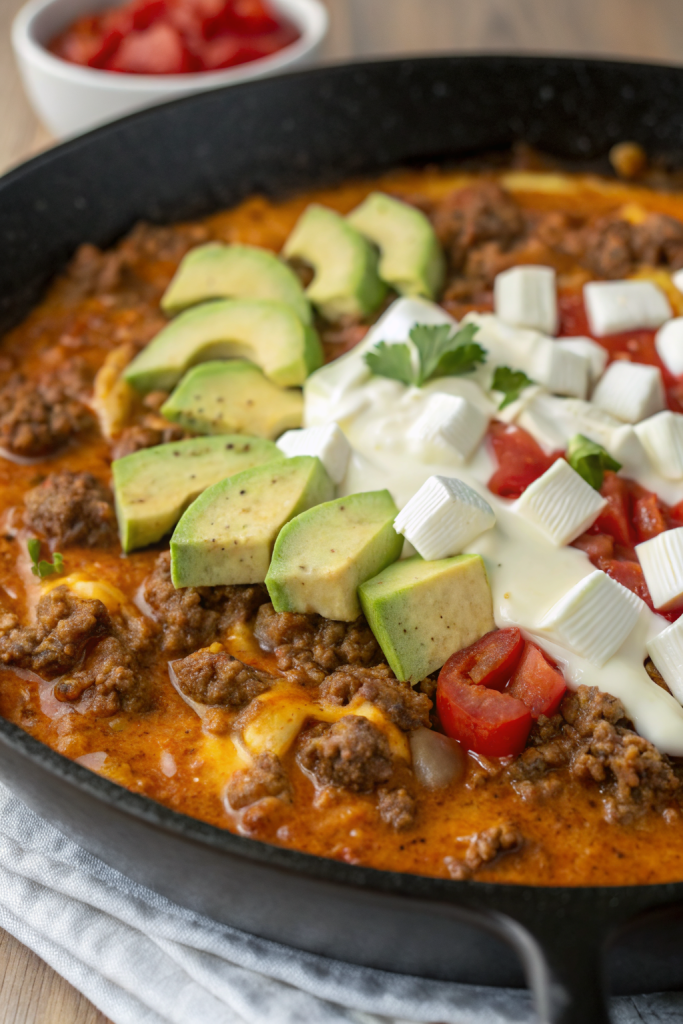 Ground Beef Enchilada Skillet Recipe
