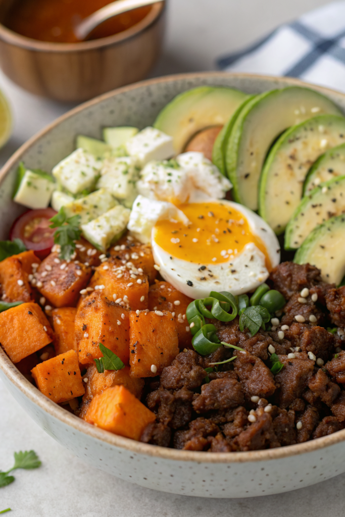 Ground Beef Hot Honey Bowl Recipe