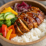 Healthy Sticky Chicken Bowls Recipe