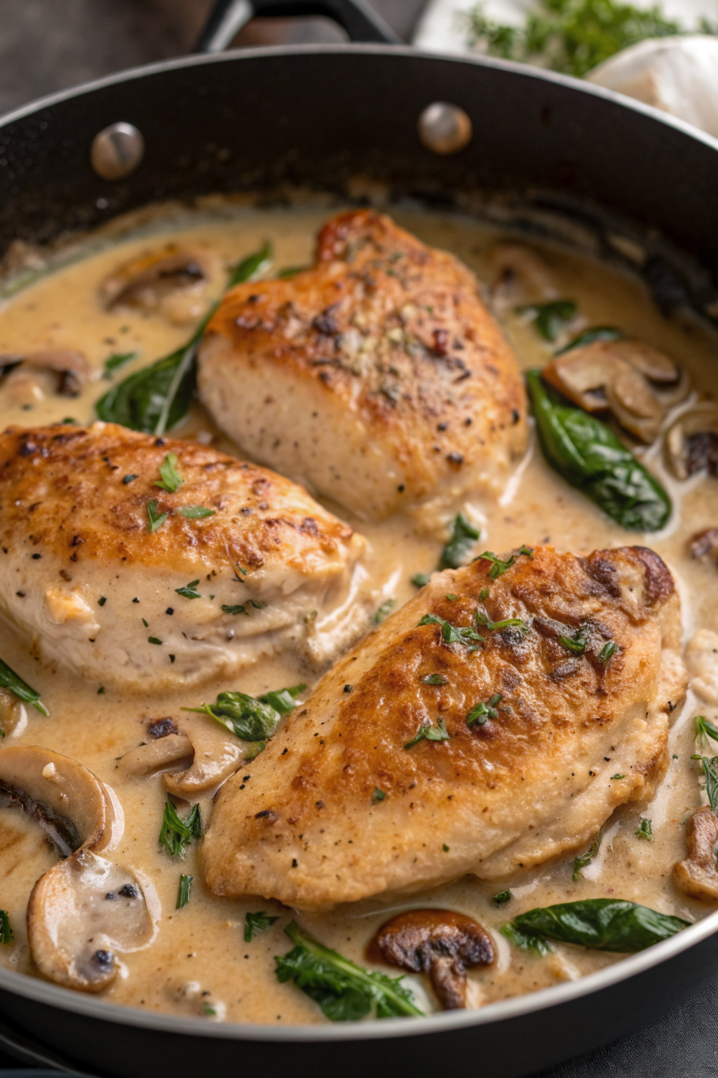 Creamy Mushroom Chicken Recipe