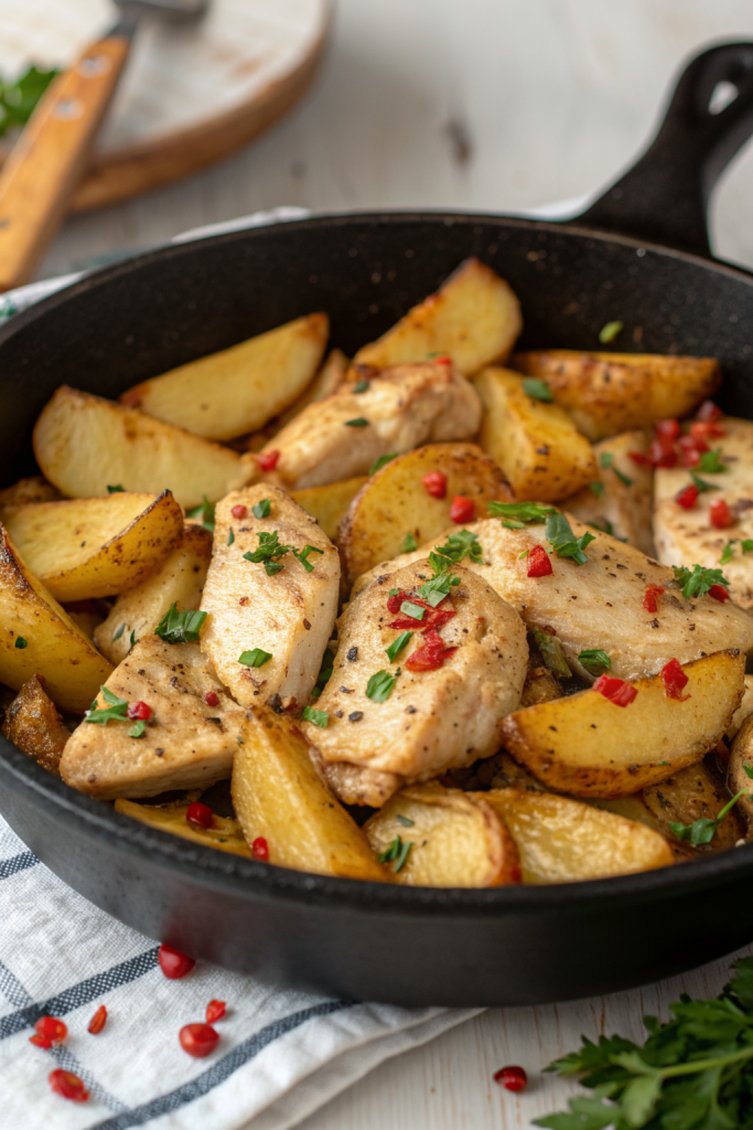 Garlic Butter Chicken and Potato Recipe