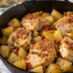 Garlic Parmesan Chicken and Potatoes Recipe