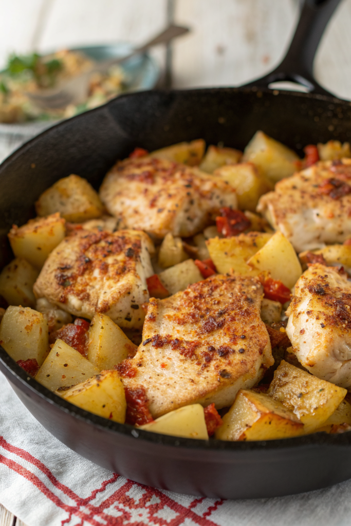 Garlic Parmesan Chicken and Potatoes Recipe